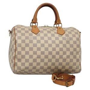 LOUIS VUITTON Damier Azur Speedy Bandouliere 30 Bag N41052